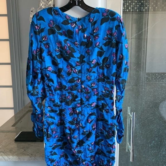 Zara Draped Print Mini Dress - Picture 8 of 12